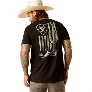 Ariat Men's Cactus Flag T-Shirt - Black
