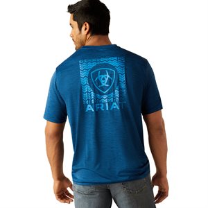 Ariat Men's Charger SW Shield T-Shirt - Poseidon
