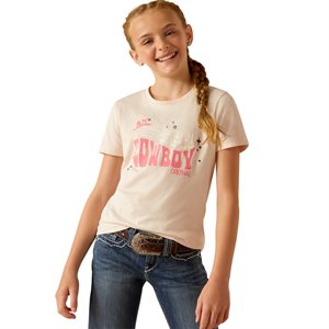 Ariat Kid Cowboy T-Shirt - Pink Heather