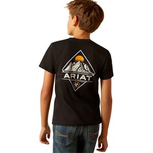 Ariat Kid's DMND Mountain T-Shirt - Black