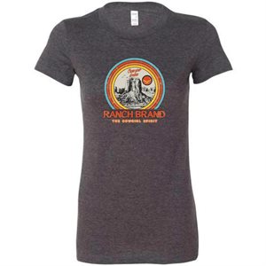 Ranch Brand Ladies Desert Western T-Shirt - Dark Grey
