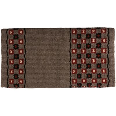 Country Legend Jack in the Box Saddle Blanket - Grey, Black, Red & White