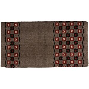 Country Legend Jack in the Box Saddle Blanket - Grey, Black, Red & White